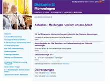Tablet Screenshot of diakonie-memmingen.de